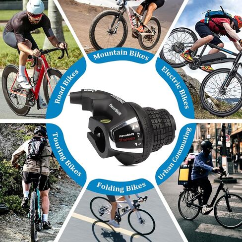 2-Pcs Bike Right Shift Lever, SL-RS35 3 Speed and SL-RS35 6 Speed Bicycle Twist Grip Gear, Bike Handle Shifter for Mountain Bicycle Commuter Bike Folding Bike in Kuwait