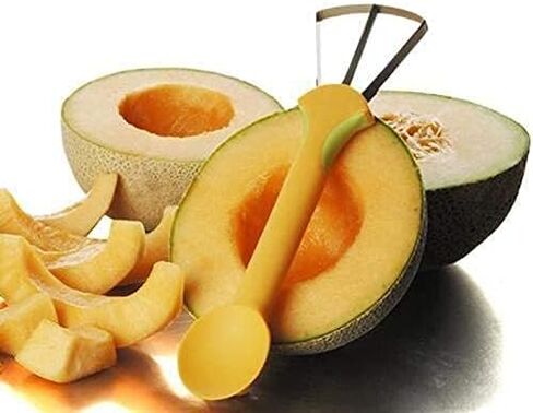 Melon Slicer Cutter And Seed Remover, For Watermelon, Honeydew, Cantaloupe etc. in Saudi Arabia