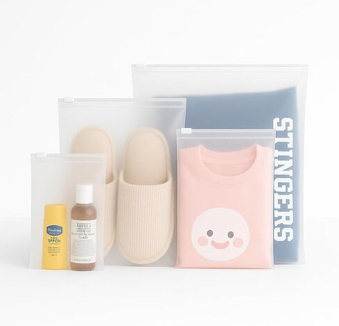 50 حزمة من أكياس ziplock القابلة للاستمتاع بتجميد | 10 أحجام متنوعة (S إلى XL ، 6x8 إلى 18x24 في) | 3 مل من البلاستيك LDPE سميكة | فتحة تنفيس | أكياس تخزين قابلة للطي للملابس والشحن والسفر والتنظيم in Saudi Arabia