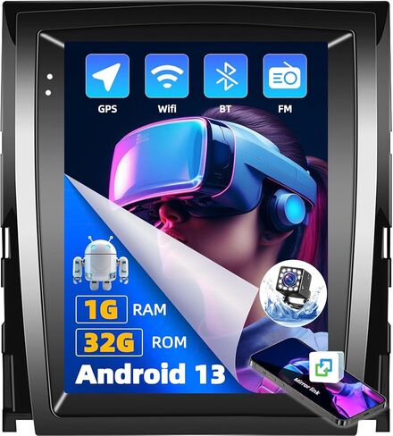 UNITOPSCI Android 11 ستيريو سيارة لكاديلاك إسكاليد 2007-2014 راديو بلوتوث HD 9.7 بوصة شاشة لمس عمودية GPS ملاحة FM/RDS راديو WiFi USB SWC + كاميرا احتياطية in Kuwait