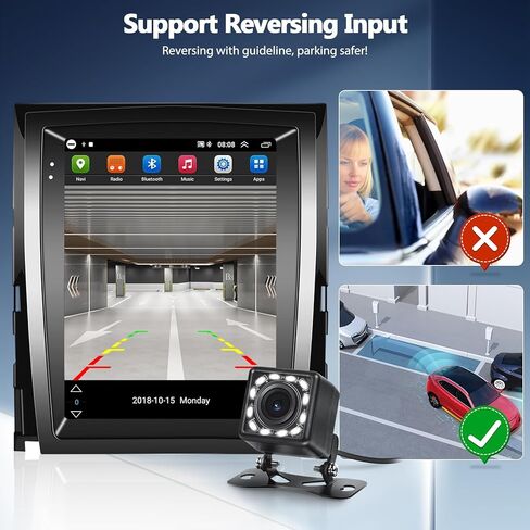 UNITOPSCI Android 11 ستيريو سيارة لكاديلاك إسكاليد 2007-2014 راديو بلوتوث HD 9.7 بوصة شاشة لمس عمودية GPS ملاحة FM/RDS راديو WiFi USB SWC + كاميرا احتياطية in Kuwait