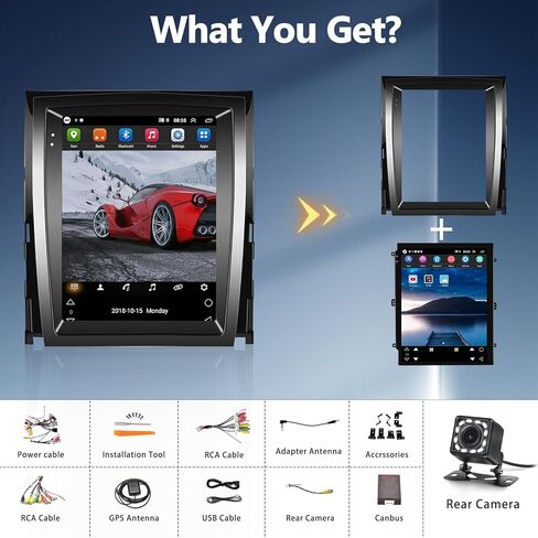 UNITOPSCI Android 11 ستيريو سيارة لكاديلاك إسكاليد 2007-2014 راديو بلوتوث HD 9.7 بوصة شاشة لمس عمودية GPS ملاحة FM/RDS راديو WiFi USB SWC + كاميرا احتياطية in Kuwait