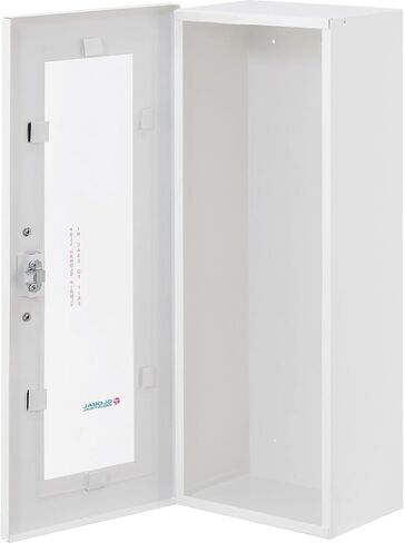Global Industrial Fire Extinguisher Cabinet with Breakable Glass Window, Surface Mount, Fits 10 Lbs. Extinguishers, Steel Construction, 9" W x 9" D x 24" H in Saudi Arabia