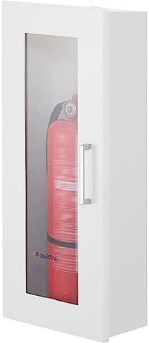 Global Industrial Fire Extinguisher Cabinet with Breakable Glass Window, Surface Mount, Fits 10 Lbs. Extinguishers, Steel Construction, 9" W x 9" D x 24" H in Saudi Arabia
