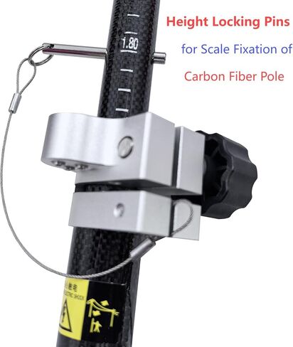 Universal Quick Release Height Locking Pins for Centering Rod Surveying Prism Poles , Latches for Scale Fixation of Telescopic Carbon Fiber Pole Rods, 2 Pack in Saudi Arabia