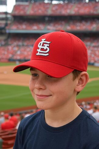 Officially Licensed St. Louis Youth Boys Girls Baseball Hat Classic Red/White MVP Kids Adjustable STL Team Logo Sports Cap in Saudi Arabia