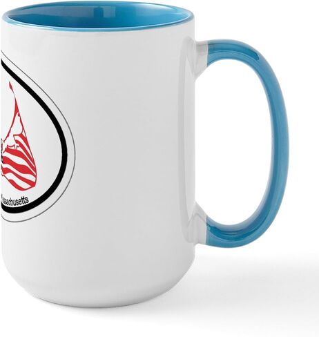 CafePress Nantucket EST 1641 Large Mug 15 oz (444 ml) Ceramic Coffee Mug in Saudi Arabia