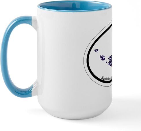 CafePress Nantucket EST 1641 Large Mug 15 oz (444 ml) Ceramic Coffee Mug in Saudi Arabia