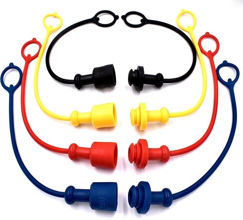 (8 Pack) Hydraulic Quick Connect Acpler 1/2 "Clop & Cap تم تعيينه لـ Parker 1/2 ، 60 Series ، H4-62 ، H4-63 ، H4-62-T10 ، 7241 ، BH4-60 ، H4-63 ، S4-63 ، H4-63-T10 ، SH4-62 ، H4-66M ، H4-66m in Saudi Arabia