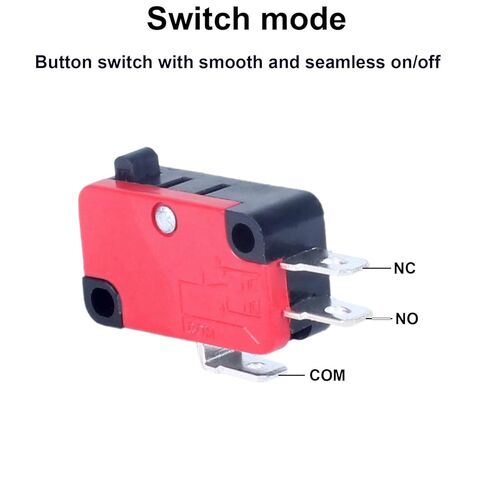 10pcs V-156-1C25 مفتاح الحد الأقصى الدقيق مع 0.94in (23.88 مم) متوسطة الطول مستقيم ذراع الذراع SPDT NO و NC وأطراف النحاس 3 أسنان. in Kuwait