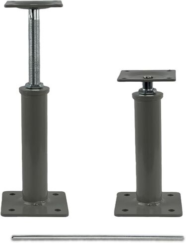 4 Pack Heavy Duty Adjustable Floor Jacks - 11.8" to 16" Telescoping Height, 11,000 lb Capacity per Jack - Crawlspace & Basement Support Posts for Joists, Beams & Structural Leveling in Saudi Arabia