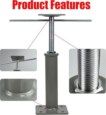 4 Pack Heavy Duty Adjustable Floor Jacks - 11.8" to 16" Telescoping Height, 11,000 lb Capacity per Jack - Crawlspace & Basement Support Posts for Joists, Beams & Structural Leveling in Saudi Arabia