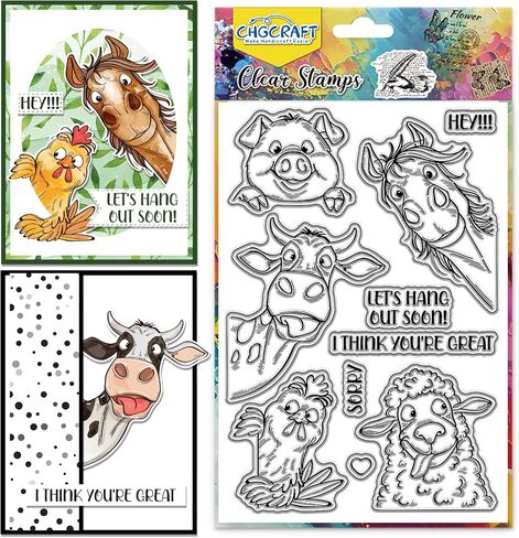 CHGCRAFT City Street Landscape Clear Stamps House Transparent Stamps Building Pattern Silicone Clear Stamp Seals for DIY Scrapbooking Photo Album Decoration, 4.3x6.3inch in Saudi Arabia