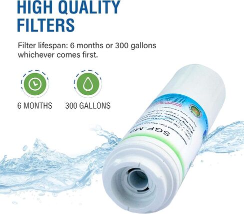 Swift Green Filters SGF-M9 Replacement water filter for UKF8001,EDR4RXD1,FILTER 4,EFF-6007A,46-9005,46-9006,CLCH101, 1, White, 1 Pack in Kuwait