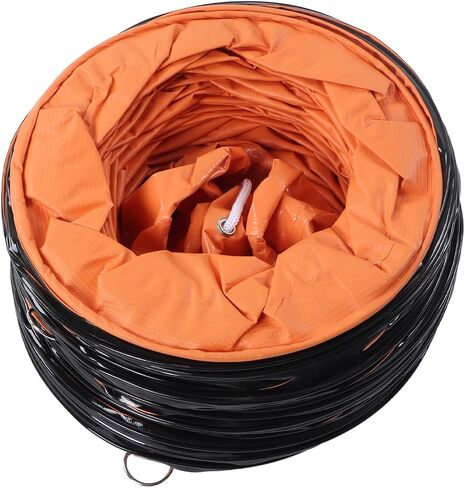 خرطوم قناة PVC المرن قابل للتعديل لمروحة التهوية ومنافذ العادم 10 أمتار مع المشبك لمزرعة الطابق السفلي المصنع in Saudi Arabia