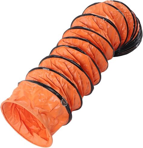 خرطوم قناة PVC المرن قابل للتعديل لمروحة التهوية ومنافذ العادم 10 أمتار مع المشبك لمزرعة الطابق السفلي المصنع in Saudi Arabia