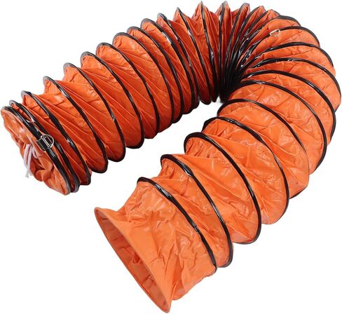 خرطوم قناة PVC المرن قابل للتعديل لمروحة التهوية ومنافذ العادم 10 أمتار مع المشبك لمزرعة الطابق السفلي المصنع in Saudi Arabia