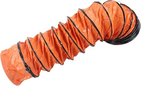 خرطوم قناة PVC المرن قابل للتعديل لمروحة التهوية ومنافذ العادم 10 أمتار مع المشبك لمزرعة الطابق السفلي المصنع in Saudi Arabia