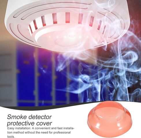 Artibetter 2pcs كاشف إنذار الغبار غلاف الطلاء غطاء المنبه من البلاستيك القابل لإعادة الاستخدام للمطبخ المنزل S in Saudi Arabia