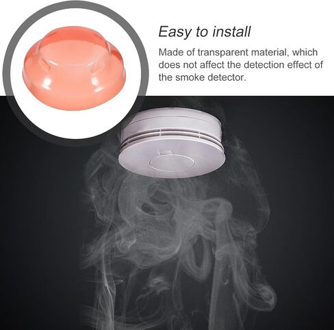 Artibetter 2pcs كاشف إنذار الغبار غلاف الطلاء غطاء المنبه من البلاستيك القابل لإعادة الاستخدام للمطبخ المنزل S in Saudi Arabia