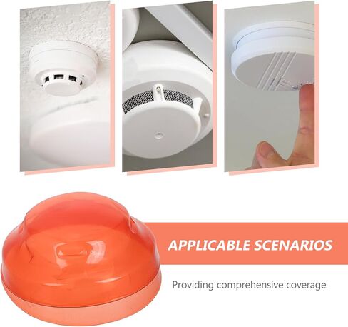 Artibetter 2pcs كاشف إنذار الغبار غلاف الطلاء غطاء المنبه من البلاستيك القابل لإعادة الاستخدام للمطبخ المنزل S in Saudi Arabia