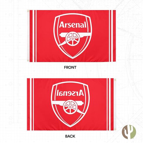 Desert Cactus Arsenal Flag FC Gunners Football Soccer 100 ٪ Polyester Indoor Outdoor 3X5 FET BANNER (Flag F) in Kuwait