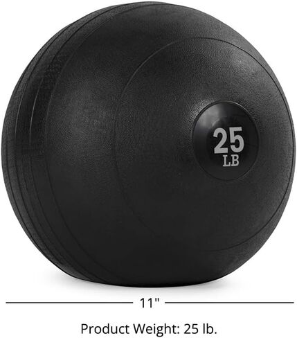 Titan Fitness 15 LB Rubber Slam Ball, Dead Weight Ball Absorbs Impact, Minimal Bounce, Textured Surface for Strength and Conditioning, Slam Ball Exercises, Cardio Workouts, Full Body Workout in Kuwait
