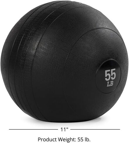 Titan Fitness 15 LB Rubber Slam Ball, Dead Weight Ball Absorbs Impact, Minimal Bounce, Textured Surface for Strength and Conditioning, Slam Ball Exercises, Cardio Workouts, Full Body Workout in Kuwait