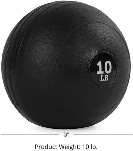Titan Fitness 15 LB Rubber Slam Ball, Dead Weight Ball Absorbs Impact, Minimal Bounce, Textured Surface for Strength and Conditioning, Slam Ball Exercises, Cardio Workouts, Full Body Workout in Kuwait