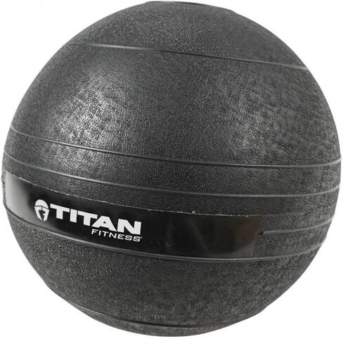 Titan Fitness 15 LB Rubber Slam Ball, Dead Weight Ball Absorbs Impact, Minimal Bounce, Textured Surface for Strength and Conditioning, Slam Ball Exercises, Cardio Workouts, Full Body Workout in Kuwait