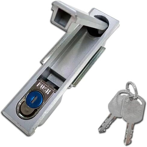 1 Set Zinc Alloy Silver Plane Lock with Key Industrial Tool Equipment Power Cabinet Door Distribution Box Switch Cabinet Locks in Saudi Arabia