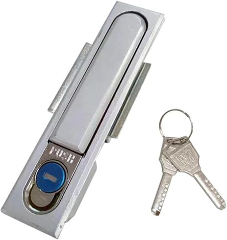 1 Set Zinc Alloy Silver Plane Lock with Key Industrial Tool Equipment Power Cabinet Door Distribution Box Switch Cabinet Locks in Saudi Arabia