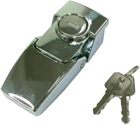 سبيكة الزنك Hasp خزانة كهربائية مع مفاتيح أسود/شظية Matt Black/Chrome Latch Latch Latch Latch 1PCs (سبيكة Chrome-Zinc) in Kuwait
