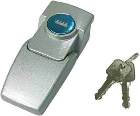 سبيكة الزنك Hasp خزانة كهربائية مع مفاتيح أسود/شظية Matt Black/Chrome Latch Latch Latch Latch 1PCs (سبيكة Chrome-Zinc) in Kuwait
