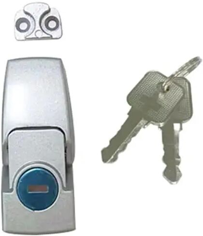 سبيكة الزنك Hasp خزانة كهربائية مع مفاتيح أسود/شظية Matt Black/Chrome Latch Latch Latch Latch 1PCs (سبيكة Chrome-Zinc) in Kuwait