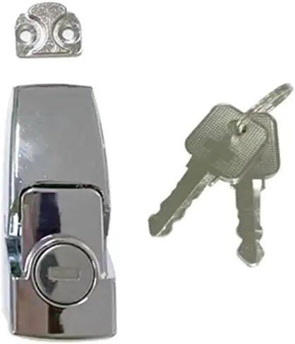 سبيكة الزنك Hasp خزانة كهربائية مع مفاتيح أسود/شظية Matt Black/Chrome Latch Latch Latch Latch 1PCs (سبيكة Chrome-Zinc) in Kuwait