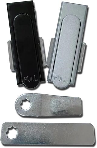 3Pcs Zinc Alloy Lock for Fire Cabinets Plane Lock Distribution Box Cabinet Industrial Machinery and Equipment Pull(3 Sets-Black) in Saudi Arabia