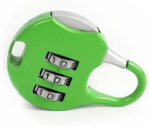 Combination Padlock 3 Code Password Lock for Gym Bags Cabinet Travel Life Partner 1Pcs(Green) in Saudi Arabia