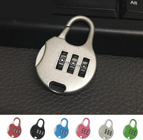 Combination Padlock 3 Code Password Lock for Gym Bags Cabinet Travel Life Partner 1Pcs(Green) in Saudi Arabia
