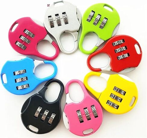 Combination Padlock 3 Code Password Lock for Gym Bags Cabinet Travel Life Partner 1Pcs(Green) in Saudi Arabia