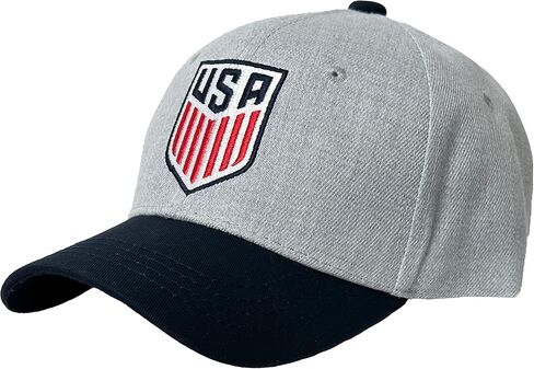 Icon Sports U.S. Soccer Cap, USA Adjustable Cap Gray in Saudi Arabia