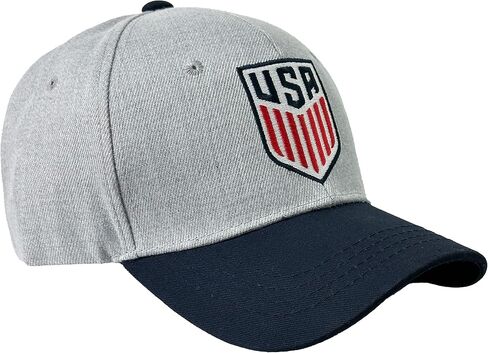 Icon Sports U.S. Soccer Cap, USA Adjustable Cap Gray in Saudi Arabia