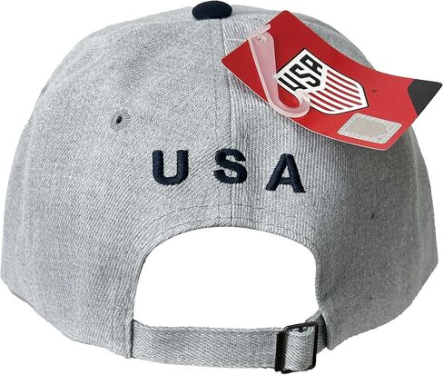 Icon Sports U.S. Soccer Cap, USA Adjustable Cap Gray in Saudi Arabia