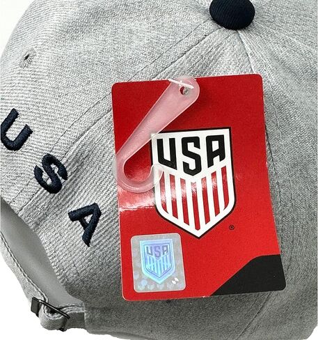 Icon Sports U.S. Soccer Cap, USA Adjustable Cap Gray in Saudi Arabia