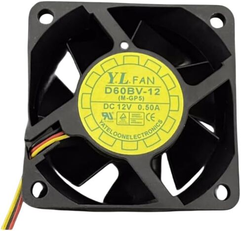 D60BV-12 12V 0.50A 6025 Cooling Fan 60X60X25MM 3-Wire in Saudi Arabia