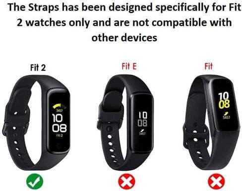 نطاقات متوافقة مع Galaxy FIT2 SM-R220 ، معصم للياقة بديل للسيليكون القابل للتعديل ، فرقة ملحقات رياضية كلاسيكية لـ Galaxy Fit 2 Smartwatch in Saudi Arabia