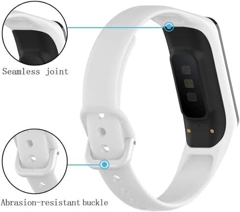 نطاقات متوافقة مع Galaxy FIT2 SM-R220 ، معصم للياقة بديل للسيليكون القابل للتعديل ، فرقة ملحقات رياضية كلاسيكية لـ Galaxy Fit 2 Smartwatch in Saudi Arabia