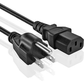 Omnihil 15 Feet AC Power Cord Compatible with Yamaha StagePas 600i Portable PA System in Kuwait