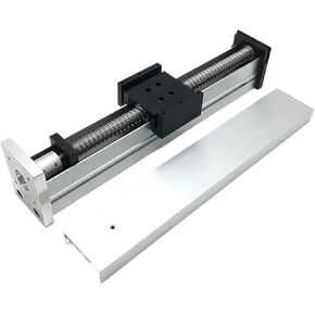 X Y Z Axis Fully Enclosed Linear Rail Guide Stage Dust Cover Slide Table 52mm Width Ball Screw Linear Actuator Sliding Table(with Handwheel,SFU1204-600mm) in Kuwait