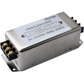 مرشح الطاقة أحادي الطور AC 220V مرشح من ثلاث مراحل CW4L3-R الصوت المنخفض تمريرات منخفضة التداخل (CW4L3-20A-S (003)) in Saudi Arabia